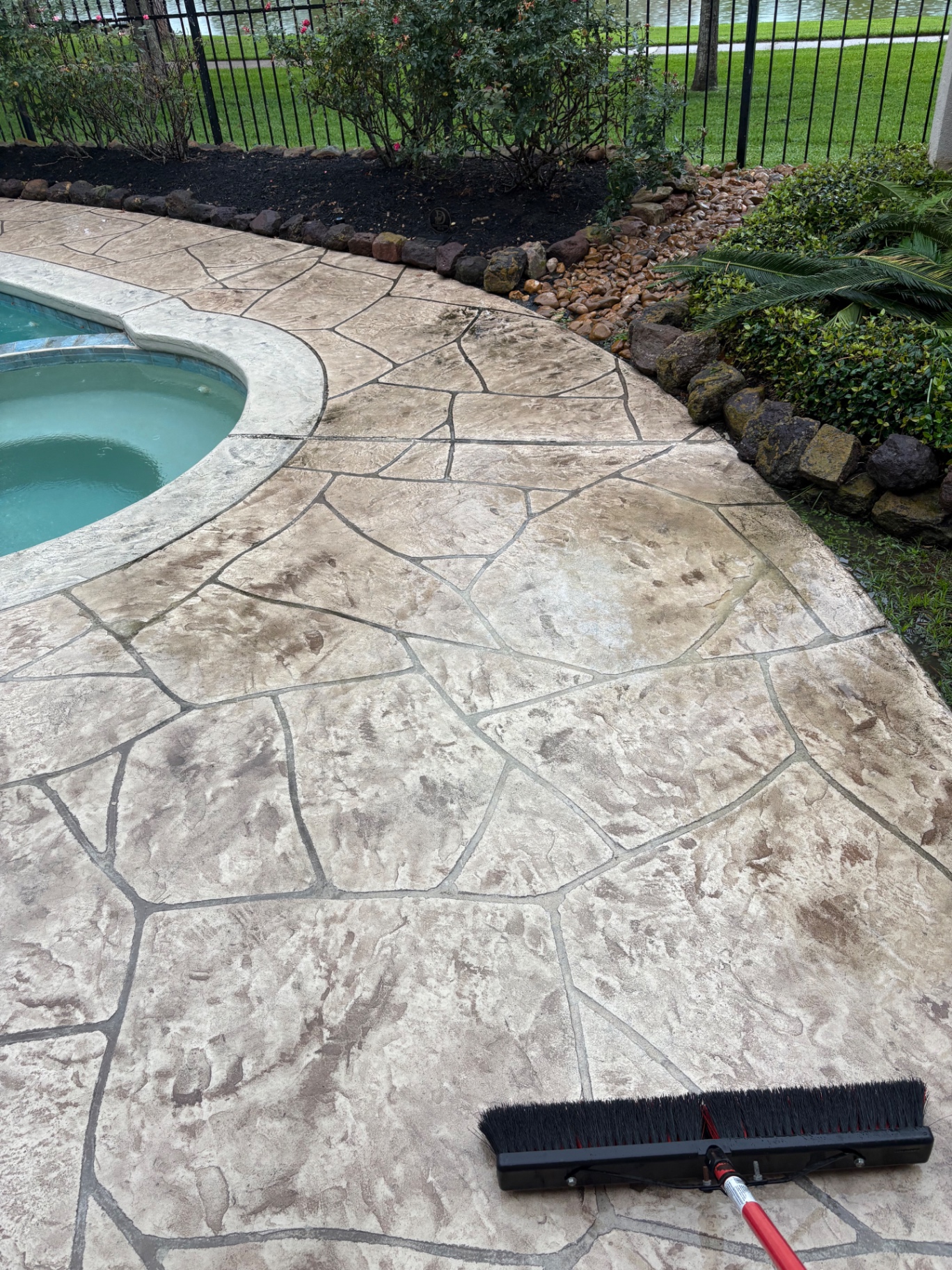 After patio cleaning
