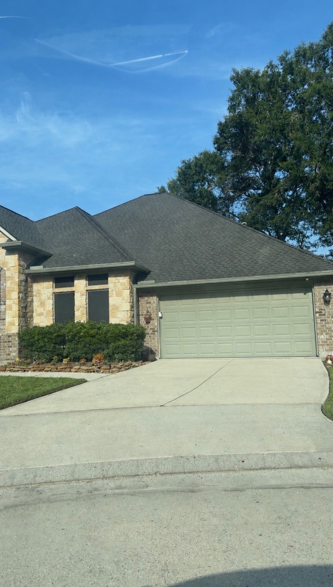 After driveway cleaning